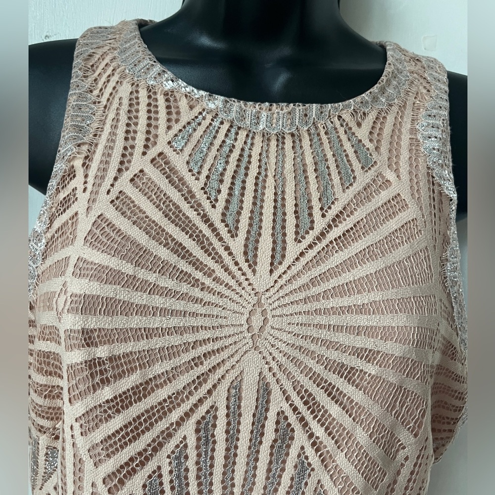Jonathan Simkhai Metallic Mini Dress Nude size 2 - Picture 5 of 16